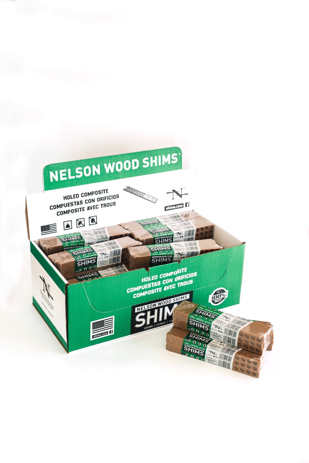 Holed Composite Bundle 8 Inch Composite Shims Nelson Wood Shims