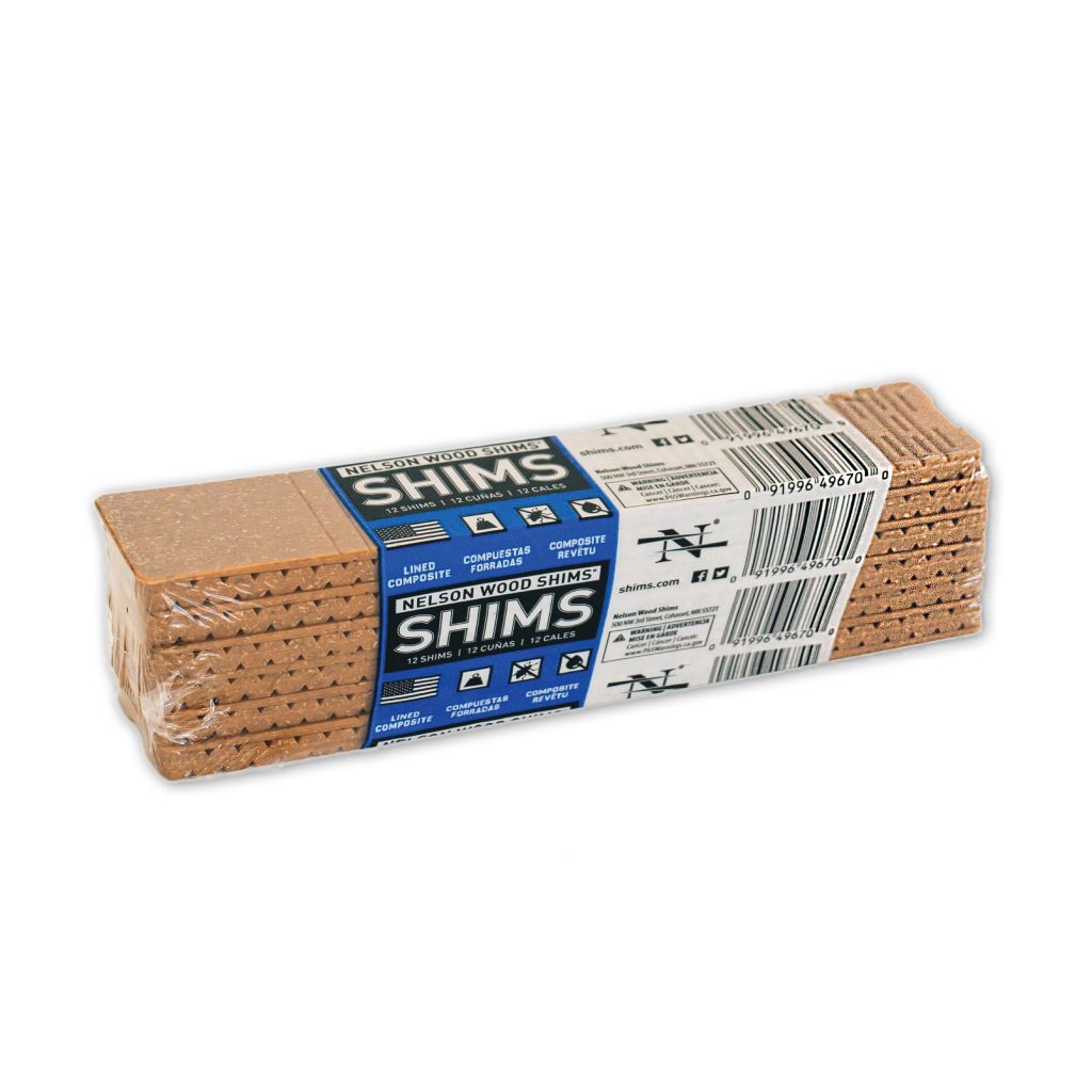 Lined Composite Bundle 8 Inch Composite Shims Nelson Wood Shims