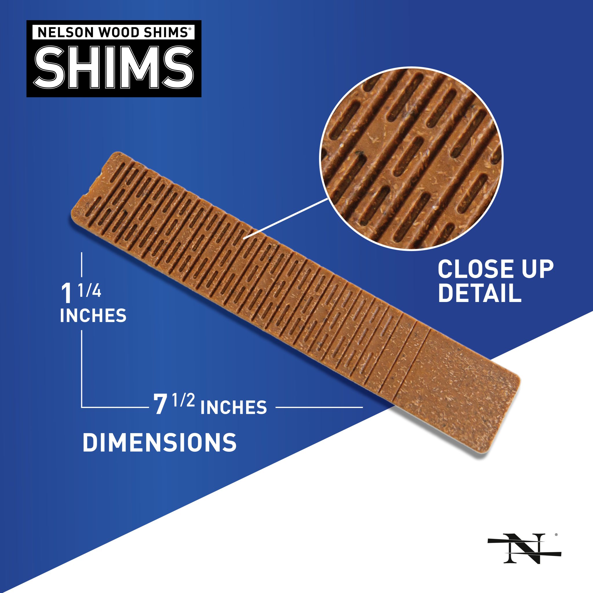 Lined Composite Bundle 8 Inch Composite Shims Nelson Wood Shims