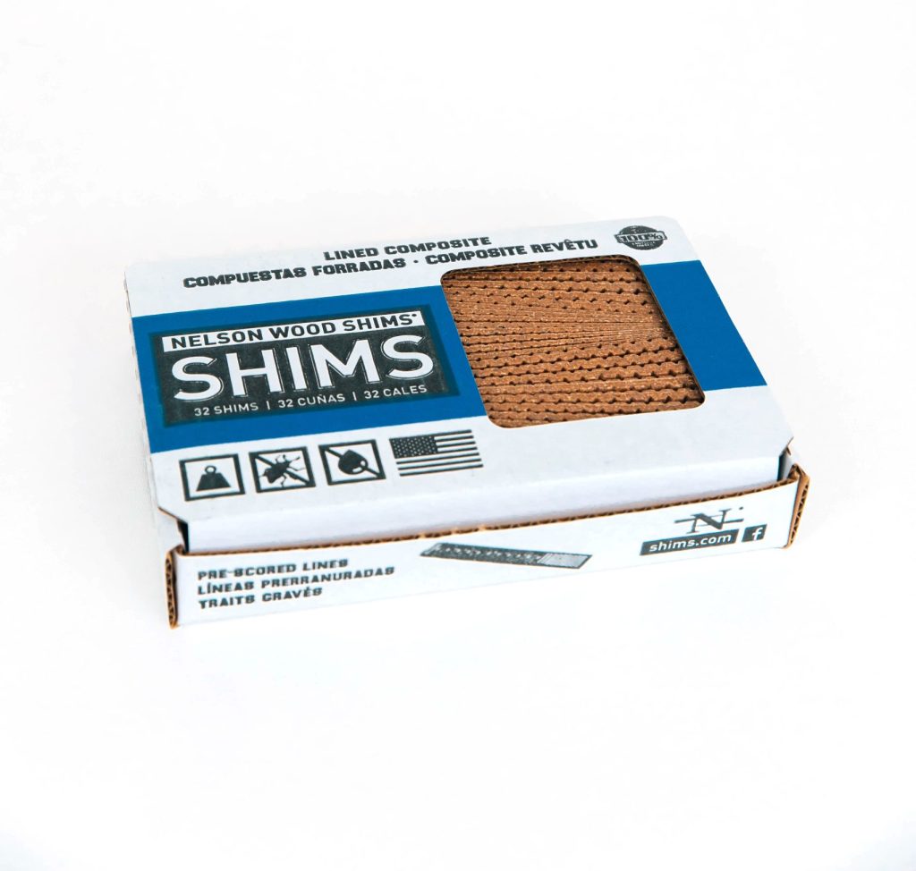 Lined Composite Carton 32 Count 8 Inch Composite Shims Nelson Wood