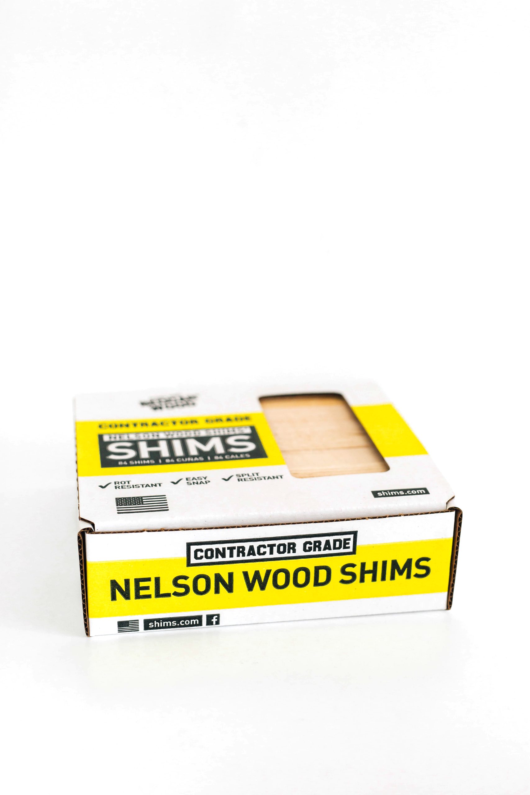 8 Beddar Wood Shims, 84/Box, Nelson Wood Shims CSH8-84-12-20B by